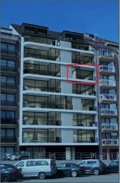Voorgevel van Residentie Chardonnay in Blankenberge